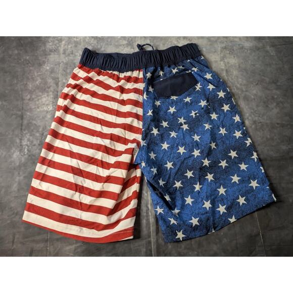 Ocean Coast American Flag Men’s Board Shorts Size L Patriotic USA July 4th - Picture 3 of 5